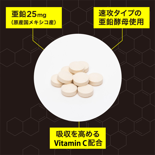 男の亜鉛サプリドバッと！＋Vitamin C画像3