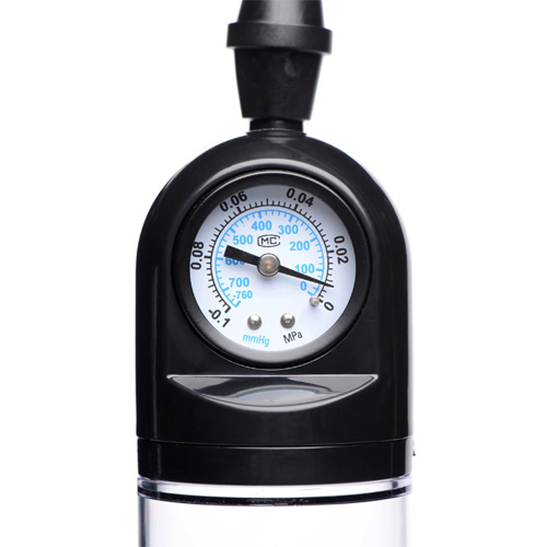 Trigger Penis Pump With Built-In Pressure Gauge 圧力計内蔵 トリガーペニスポンプ画像3