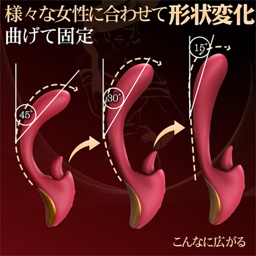 濃舌の情熱愛技 舌舐め×振動 2点責め 自由調整 シリコン製 クリ刺激画像4