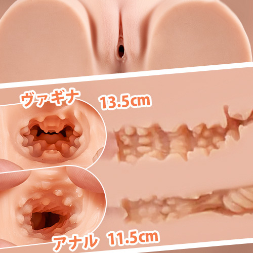 艶やかな小麦色肌 絶賛二穴 小柄なBカップ トルソータイプ TPE 3850g 大型オナホール画像6
