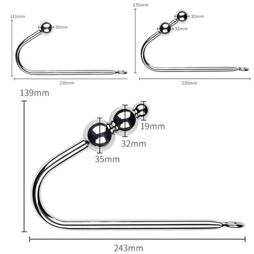 SM-VIP 首輪アナルフック 1玉 2玉 3玉画像6