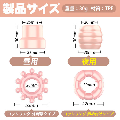 包茎矯正 物理トレーニング 4点セット 持久力向上 柔らかい シリコン コックリング画像5