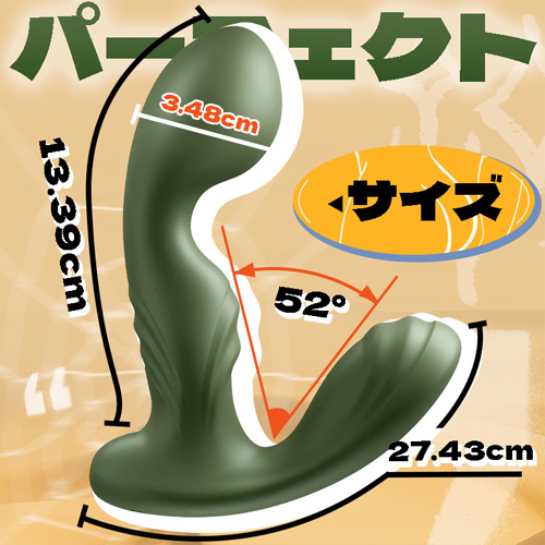 ビッグヘッド 3×7種類ダブル振動刺激 3点責め ドライ快感 リモコン式 前立腺責め画像5