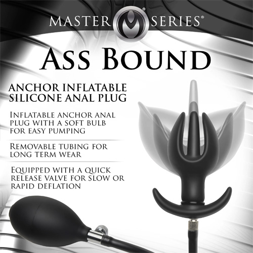 Ass Bound Anchor Inflatable Silicone Anal Plug画像3