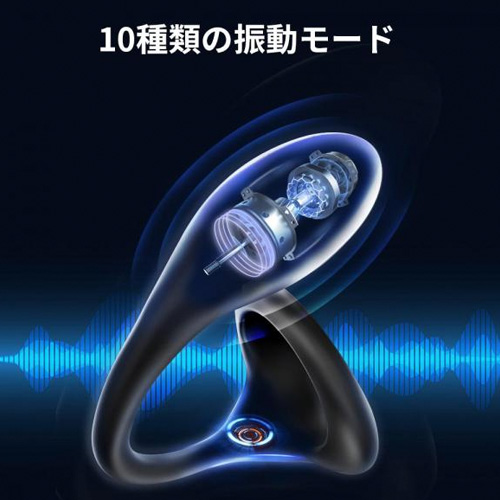 遠隔リモコン付 コックリングエネマバイブ画像3