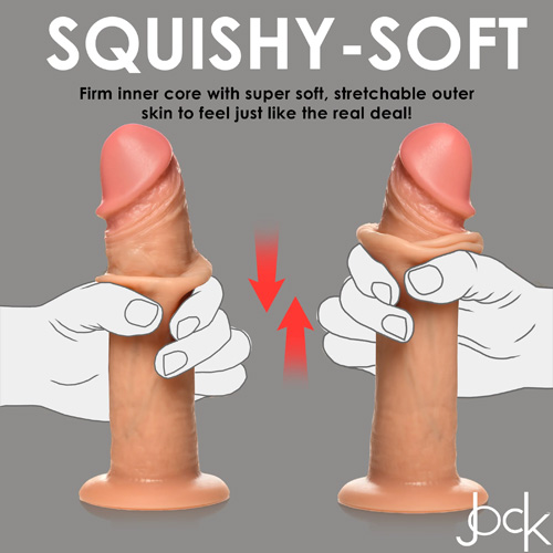 JOCK Real Skin 10X Vibrating Realistic Skin Silicone Dildo画像6