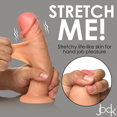 JOCK Real Skin 10X Vibrating Realistic Skin Silicone Dildo画像7