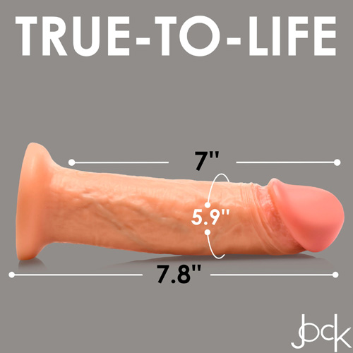 JOCK Real Skin 10X Vibrating Realistic Skin Silicone Dildo画像3