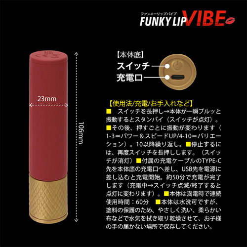 ファンキーリップ バイブ画像4
