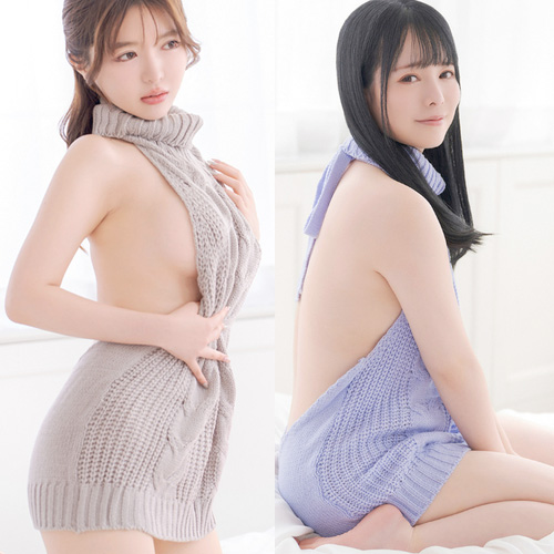 DOLCE pink オーバーキルニット バックオープン 4カラー画像2