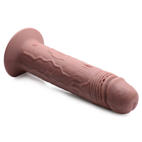 7X Remote Control Vibrating Thumping Dildo Dark画像6