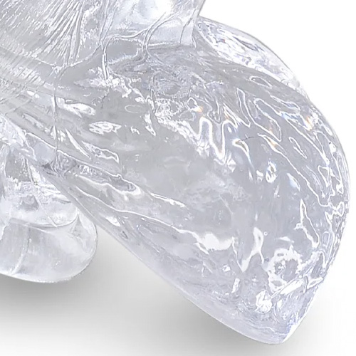 King Cock Clear strapon compatible Cock with Balls画像7