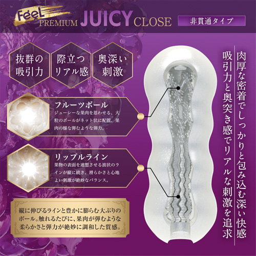 MENS MAX FEEL プレミアム ジュ―シ― 貫通 非貫通画像3