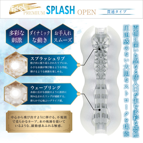 MENS MAX FEEL プレミアム スプラッシュ 貫通 非貫通画像2