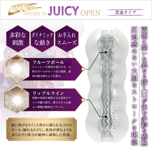 MENS MAX FEEL プレミアム ジュ―シ― 貫通 非貫通画像2