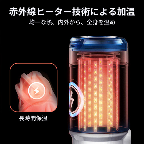 Leten ヒートピストンPro 超高速 赤外線42℃加温 電動オナホ画像3