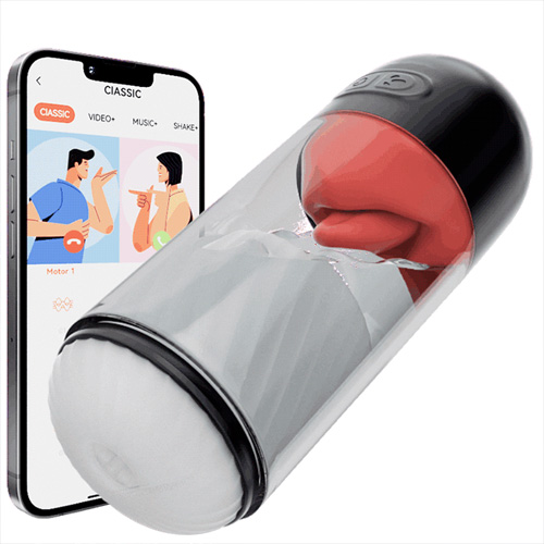 ウェット緋舌 極上フェラ 回転ペロ 亀頭責め 水浴マッサージ 取外し使い可 IPX7防水 電動オナホ画像7
