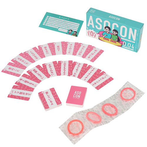 あそぶ前戯ゲーム付きコンドーム ASOCON あそコン 4個入り 3種画像4