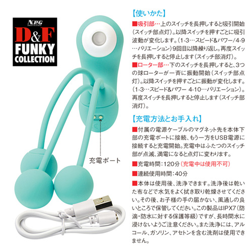 3ボールローターと吸引波動 D＆F ファンキーコレクション DF-03画像5