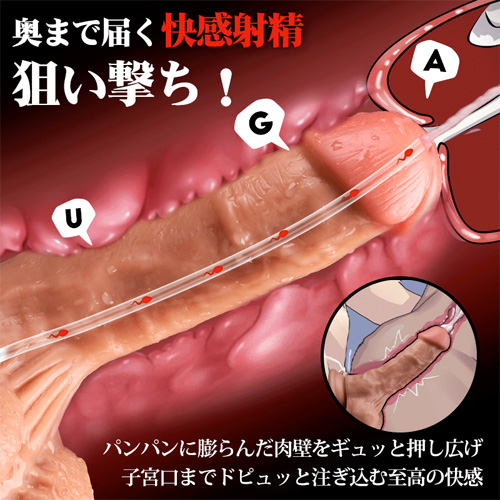 射精ディルド 強力吸盤 狙い撃ち 快感射精 リアルディルド画像3