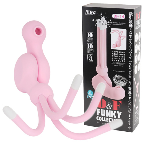 クリ吸引と曲がるスティック4本で振動責め D＆F ファンキーコレクション DF-14