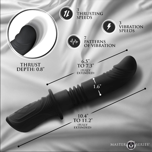 Power Thrust Thrusting Silicone Vibrator画像4