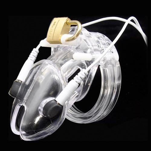 【男性用貞操具】Volt Cage Electro Chastity Cage Clear【電気刺激】画像5
