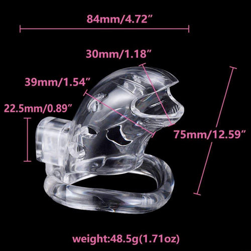 【男性用貞操具】Shark Cage Chastity Cage Clear画像3
