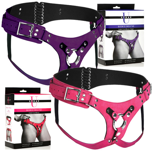 Bodice Deluxe Leather Corset Harness