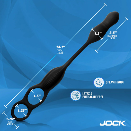 Hyper Thrusting And Vibrating Anal Plug With C-Ring画像3