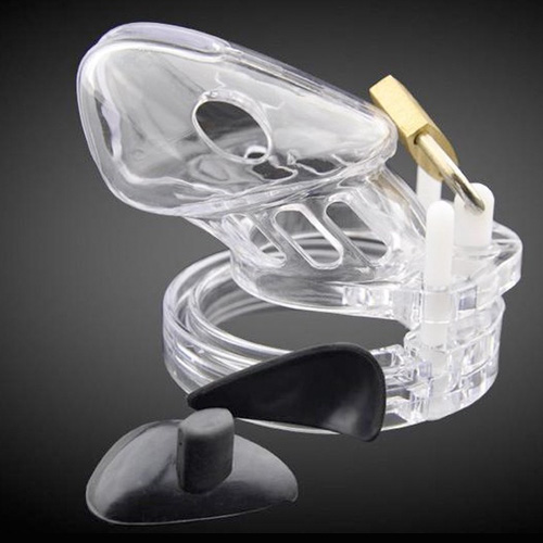 【男性用貞操具】Volt Cage Electro Chastity Cage Clear【電気刺激】画像4