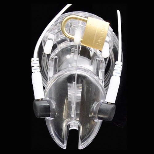 【男性用貞操具】Volt Cage Electro Chastity Cage Clear【電気刺激】画像2