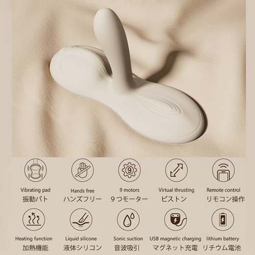 据置型 股がり式3点同時責めバイブ ZALO FLORA ザロ フローラ画像2