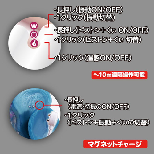極筋 GALAXY DICK リモコンディルドバイブ画像5