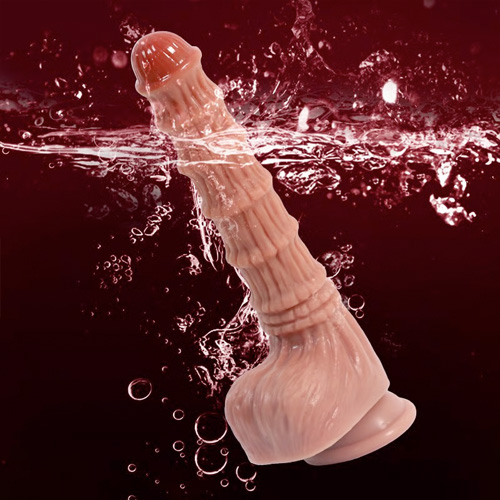 連続パール突起付き 直径4cm 挿入長17cm シリコン製リアルディルド画像5