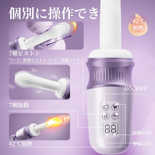 固定バンドでしっかり突ける 液晶ディスプレイ付き 進化形ピストンマシン画像7