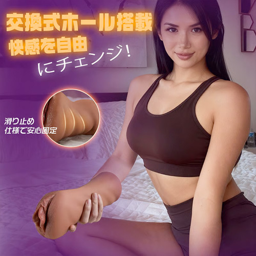 黒肌ボディ 脱着式ホール部 10kg重量級二穴トルソー大型オナホ画像3