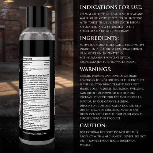 Fisting Lubricant 8oz 16oz 2%リドカイン配合画像5