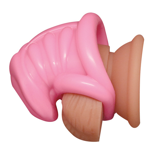 ソフトケージ貞操帯 おとこの娘用 ジャストフィット ピンク画像6