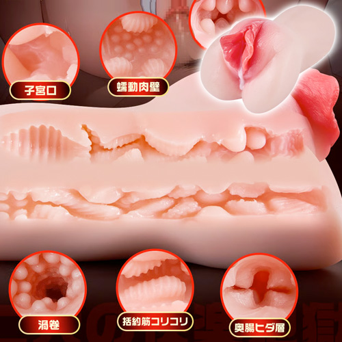 禁欲崩壊 熟ビラ ねっとり絡みつく 肉壺構造 660g 二穴非貫通オナホ
