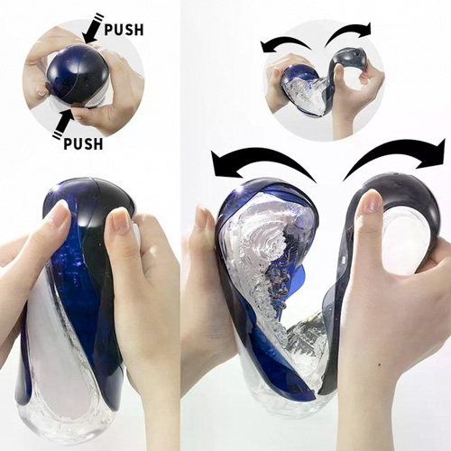 TENGA FLIP 360 ミッドナイトパープル オーロラグリーン画像3