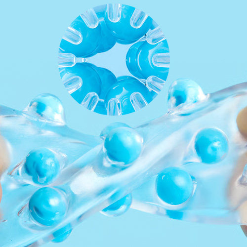 デカカタBALL 透感珠オナホール 13粒ボール×貫通 透明ゲル 小型オナホ画像7