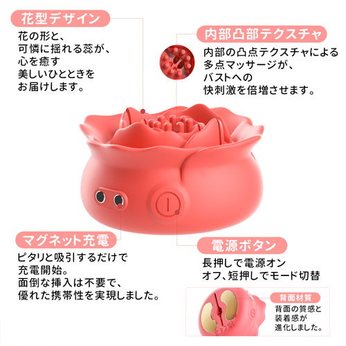 フラワーニップルクリップ画像2