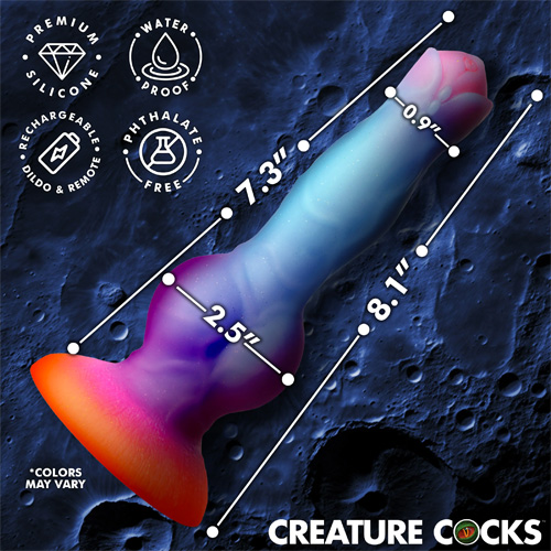 Astro Cock Vibrating Glow-In-The-Dark Silicone Dildo画像4