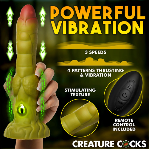 Eyegor Thrusting ＆ Vibrating Silicone Dildo画像3