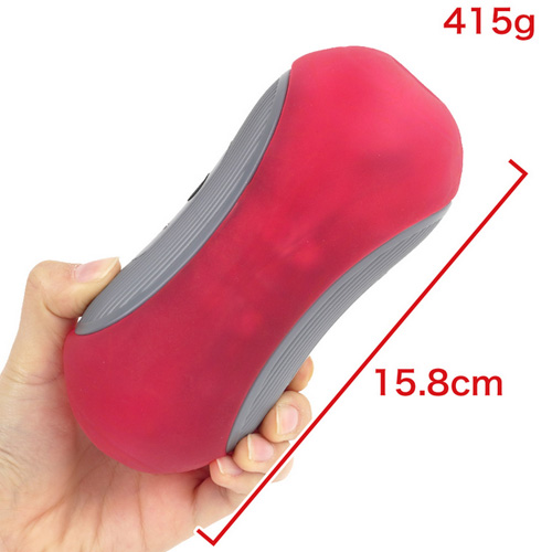 電動シコシコ中毒 指圧グリップ 強力振動 9種振動モード バキューム感 貫通式 ダブルモーター搭載 電動オナホ画像2