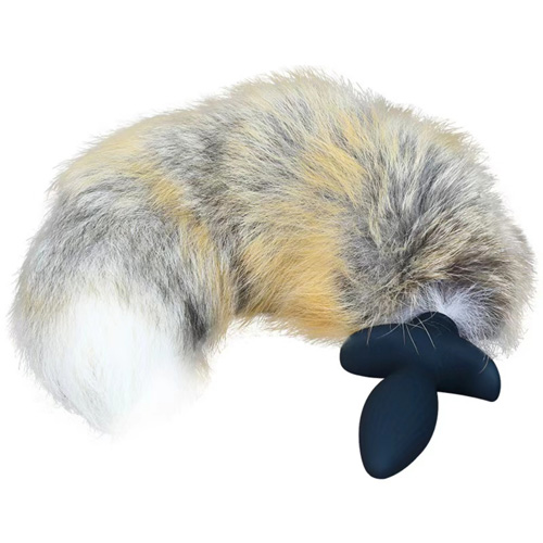 尻尾付き電動 しっぽ型バイブ アナルプラグ アニマルプラグ画像4