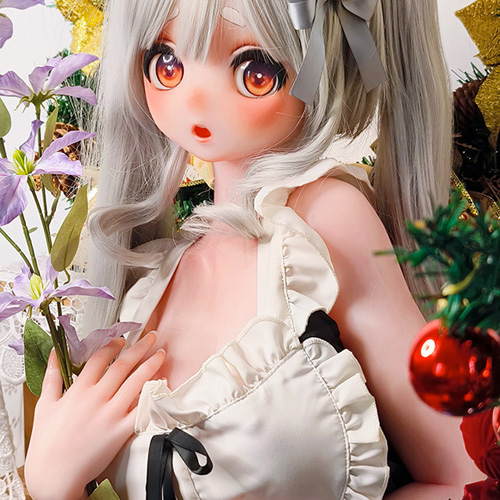 ElsaBabe フリルエプロン 銀髪ダッチワイフ 140cm琥珀色の瞳 アニメラブドール 可憐な妹画像5