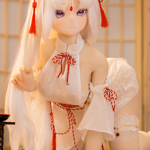 MW Girl 115cm アニメドール 白髪巫女二次元リアルドール 可愛い獣耳画像3