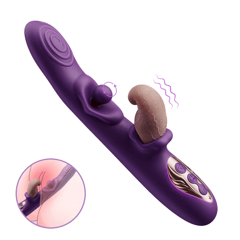 舌撩り×回転G点 内外イキ 連続絶頂 7振動 深攻め 防水静音バイブ